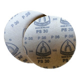 Disco De Lixa 7 Pol 180mm C Velcro Sem Furo Kit 10 Pçs