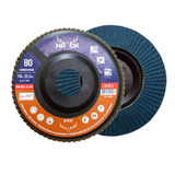 Disco De Lixa Flap 115mm 4 1 2 Zirconio Nylon Grão 80 20 Un