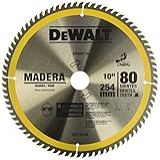Disco De Serra Circular De 10 Pol Para Madeira 80 Dentes DEWALT DW03130