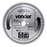 Disco De Serra Para Alumínio 300 X 30 Mm 96 Dentes Vonder