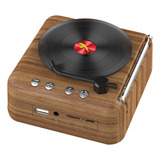 Disco De Vinil Para Alto falante Bluetooth Sem Fio Retrô