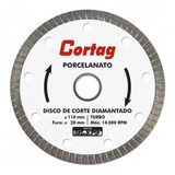 Disco Diamantado Cortag Turbo 110mm F 20mm 60863 Porcelanato