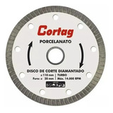 Disco Diamantado Cortag Turbo 110mm F 20mm 60863 Porcelanato