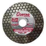 Disco Diamantado P Chanfro 45 Premium 115mm 62795 Cortag Cor Prateado