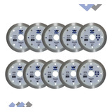 Disco Diamantado Para Porcelanato 10pcs Cor Branco