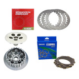 Disco Embreagem Cobreq Cubo Platô Separador Wgk Cb Xre 300