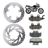 Disco Freio Yamaha Fazer 250 2006 Diant Tras Pastilhas