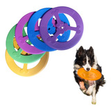 Disco Frisbee Brinquedo Cachorro Kit 5 Pcs Sortidos C Cor Sortidas