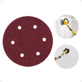 Disco Lixa Pluma 225mm 6 Furos Lixadeira Parede Teto 10 Und Quantidade De Cascalhos 100