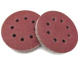 Disco Lixa Pluma Kit 10un 125mm 8 Furos Roto Orbital Grão100 Quantidade De Cascalhos 100