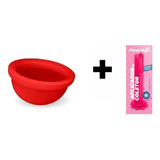 Disco Menstrual Fleurity Red Silicone Aplicador Coletor