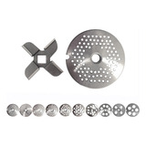 Disco Moedor Carne Boca 10 Aço Kit C 2 Peças