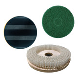 Disco Nylon Velcro Verde Enceradeira Cleaner Cl350 35cm