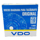 Disco Para Tacógrafo Semanal 125km 7 Dias Da Vdo