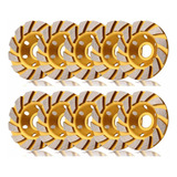 Disco Rebolo Desbaste Concreto Diamantado Aço 10pc Redução