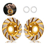 Disco Rebolo Desbaste Concreto Diamantado Aço 2 Pc Redução