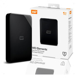 Disco Rígido Externo Western Digital Wd Elements Se Wdbepk0010bbk 1tb Preto Hd Memória Drive Usb Computador Pc Notebook Portátil Extensão