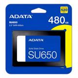 Disco Sólido Interno Adata Ultimate Su650 Asu650ss 480gt r 480gb Preto