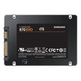 Disco Sólido Interno Samsung Ssd 4tb 870 Evo Sata Iii 2 5 Mz 77e4t0bw Preto