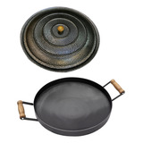 Disco Tacho Chapa Paellera C Borda Tampa Para Porções N 33