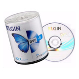 Disco Virgem Dvd r Elgin De 8x Pack 50 Unidades Logotipo