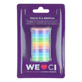 Discos G E Elástico Coloridos 31mm Caderno Inteligente