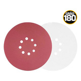 Discos Lixa C Velcro 225mm 9 Pol 8 Furos Gr180 Quantidade De Cascalhos 180