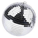 Discoteca Silver Mirror Pendurada Com Anel Suspenso Para