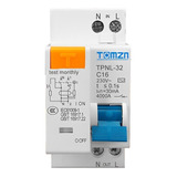 Disjuntor Diferencial Residual Ddr Dr Bipolar 10a 1p 1n