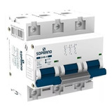 Disjuntor Din 3p Tripolar 90a Curva C 10ka Soprano