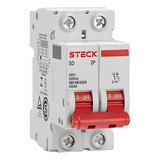 Disjuntor Din Bipolar 2p Curva C 3ka Steck 16a Nbr Sdd62c16