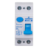 Disjuntor Dr Bipolar 63a 6ka Soprano