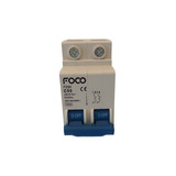 Disjuntor Elétrico Din Duplo Bipolar 50a Foco 5 Unidades
