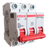 Disjuntor Trifásico 6a Amperes Tripolar Curva C 6ka Nbr60898