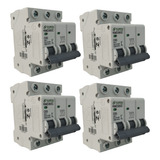Disjuntor Trifásico Tripolar 6a A 63a Amperes Kit C 04 Und