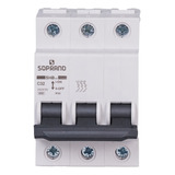 Disjuntor Tripolar 32a Din Soprano shb3 c32a Soprano