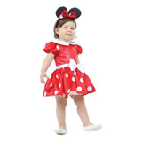 Disney Bebê Minnie Mouse Com Tiara
