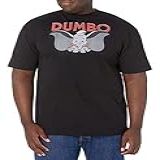 Disney Big Tall Dumbo Camiseta Masculina De Manga Curta Preto X Large Big Tall