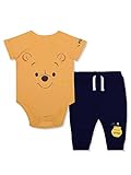 Disney Body E Calça Para Meninos Winnie The Pooh Para Recém Nascidos E Bebês Azul Marinho Amarelo Amarelo 0 3 Meses