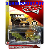 Disney Cars Sarge With Cannon Canhão 300 Mod Frete Baixo