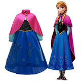Disney Frozen Elsa Anna Vestidos Fantasia