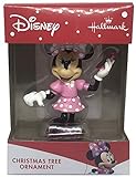 Disney Minnie Mouse Hallmark Enfeite De Natal Vestido De Bolinhas Rosa 2019 Com Celular