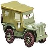 Disney Pixar Cars Movie Original Sarge Desert Background Card 16 Cars Pictured On Back Of Card Mattel 1 55 Scale