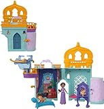 Disney Princesa Casa De Boneca Palácio Da Jasmine Em Pequena Escala Com 1 Boneca 2 Amigos E Acessórios Inspirado No Filme Aladdin Da Disney