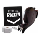 Dispensador De Senhas Com Placa E Bobina 3 Dígitos