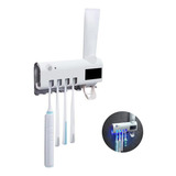Dispenser Aplicador Pasta Dente Creme Dental Escovas Suporte Cor Branco