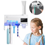 Dispenser Automático Pasta De Dente Suporte De Escovas Uv