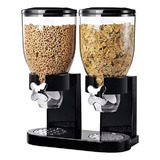 Dispenser Cereais Duplo Porta Mantimentos Acrilico Mesa