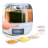 Dispenser De Alimentos Giratório Porta Grãos Cereais 6 Em 1