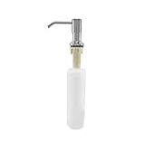 Dispenser De Embutir Porta Detergente Sabonete Liquido Dosador Pia Sabão Bancada Cuba Aço Inox 304 Cor Prata Brinovar